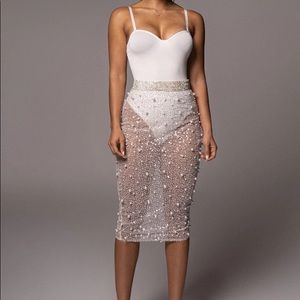 JLux Label Sequin Midi Skirt